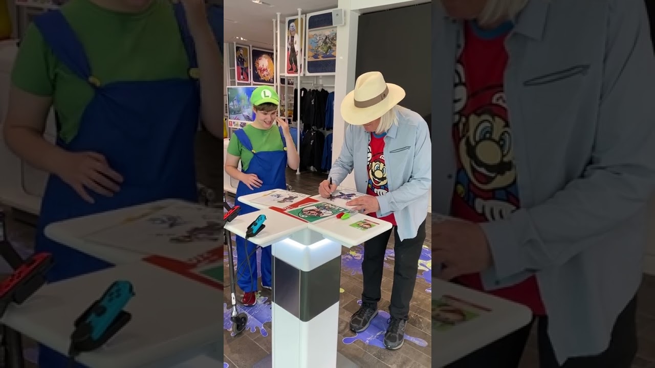 Charles Martinet autograph signing for Lily