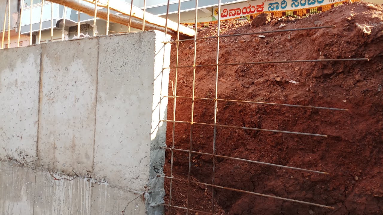 Design of rcc retaining wall for underground parking