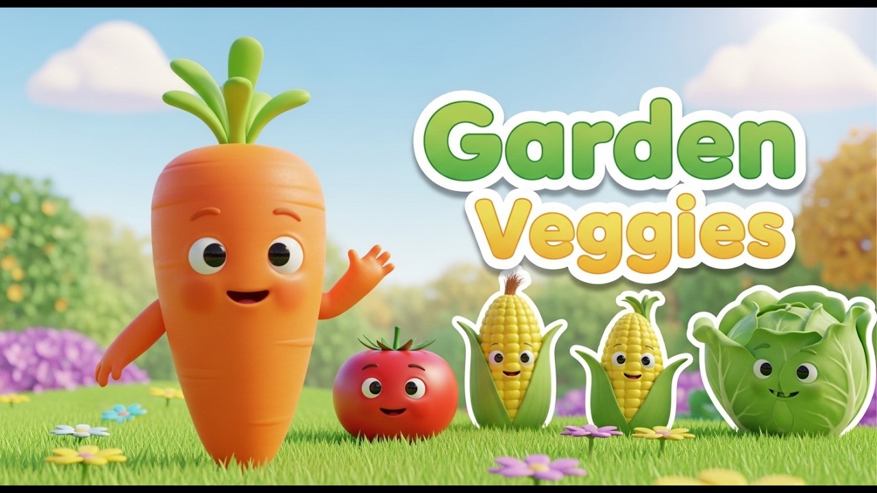 Garden Vegetable Song for Kids | Learn Veggie Names with Fun Voices | Melobop