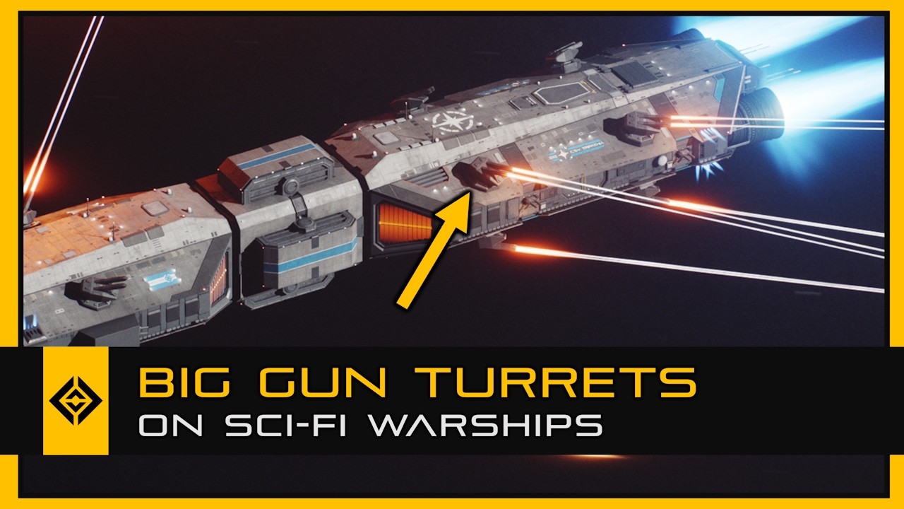 Big Gun Turrets on Sci-Fi Warships