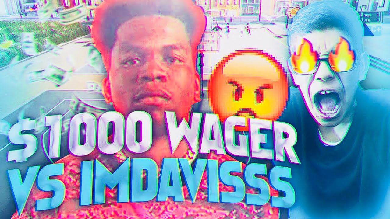 $1,000 WAGER vs imdavisss... *INTENSE* (NBA2K19)