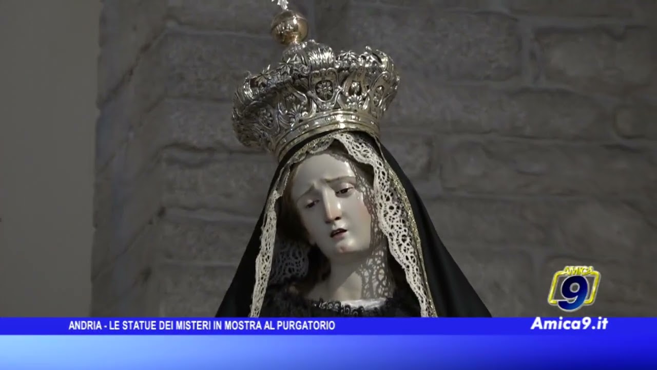 Andria - Le statue dei Misteri in mostra al Purgatorio