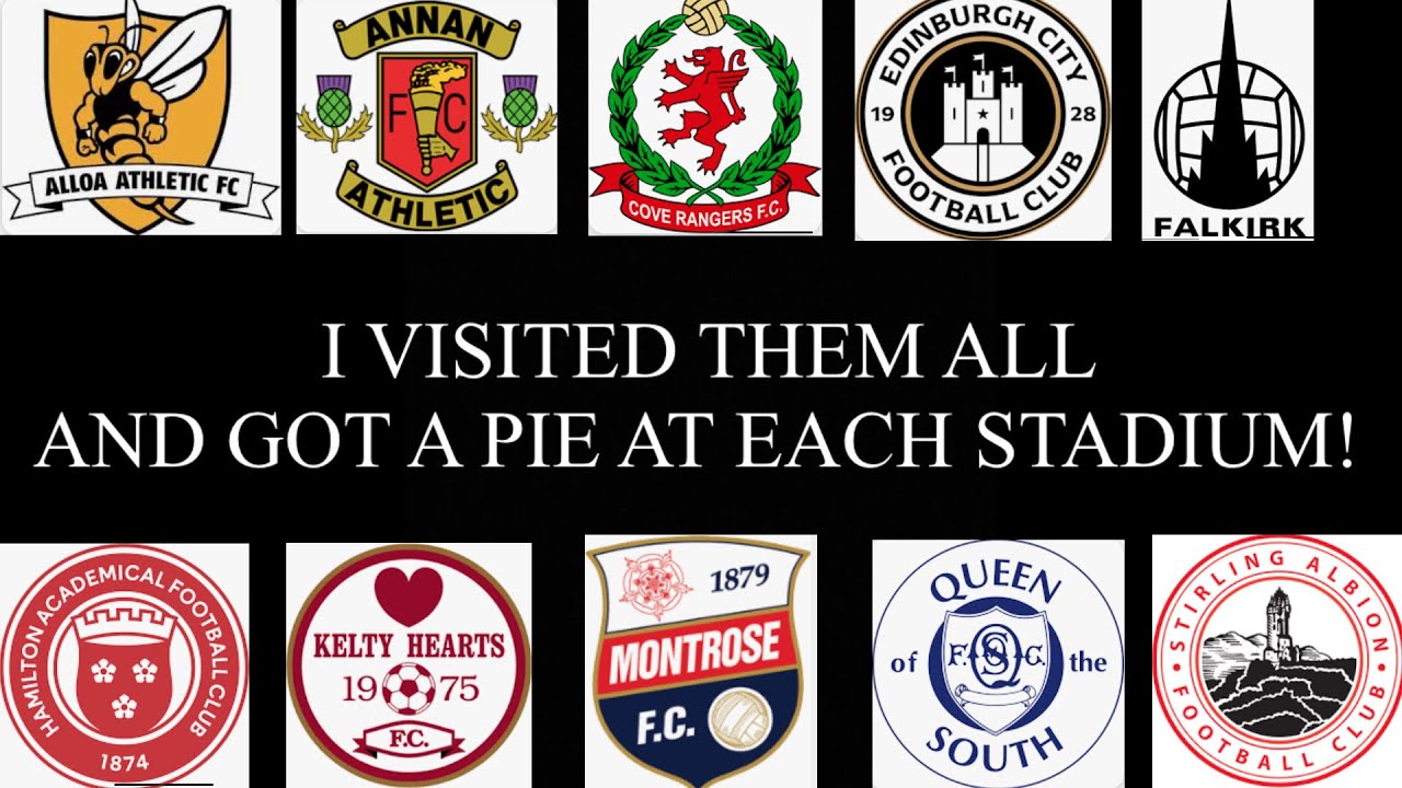 VISITING ALL OF THE STADIUMS IN THE CINCH SCOTTISH LEAGUE 1 AND GETTING A PIE AT EACH ONE!