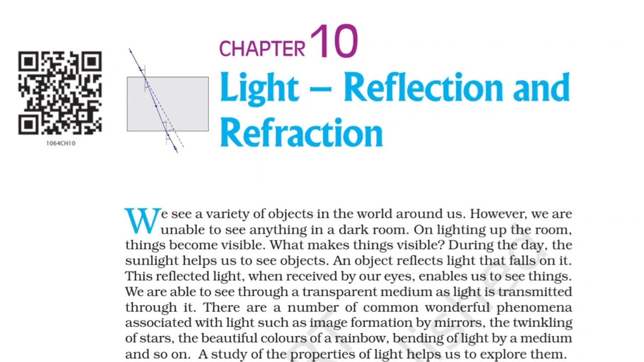 NCERT SCIENCE 10th | C10 Light - Reflection and Refraction.