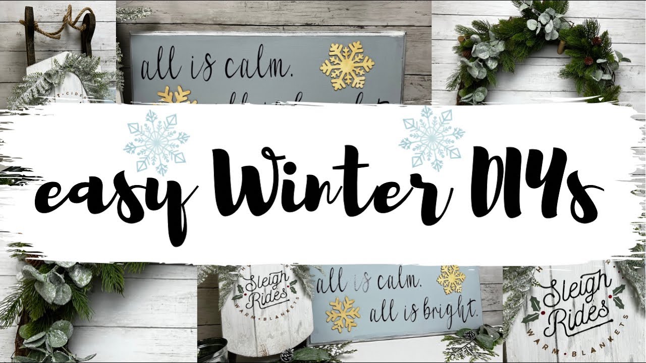 EASY WINTER HIGH END DIYs you definitely need to try! | Thrift Flip Winter Decor 2021