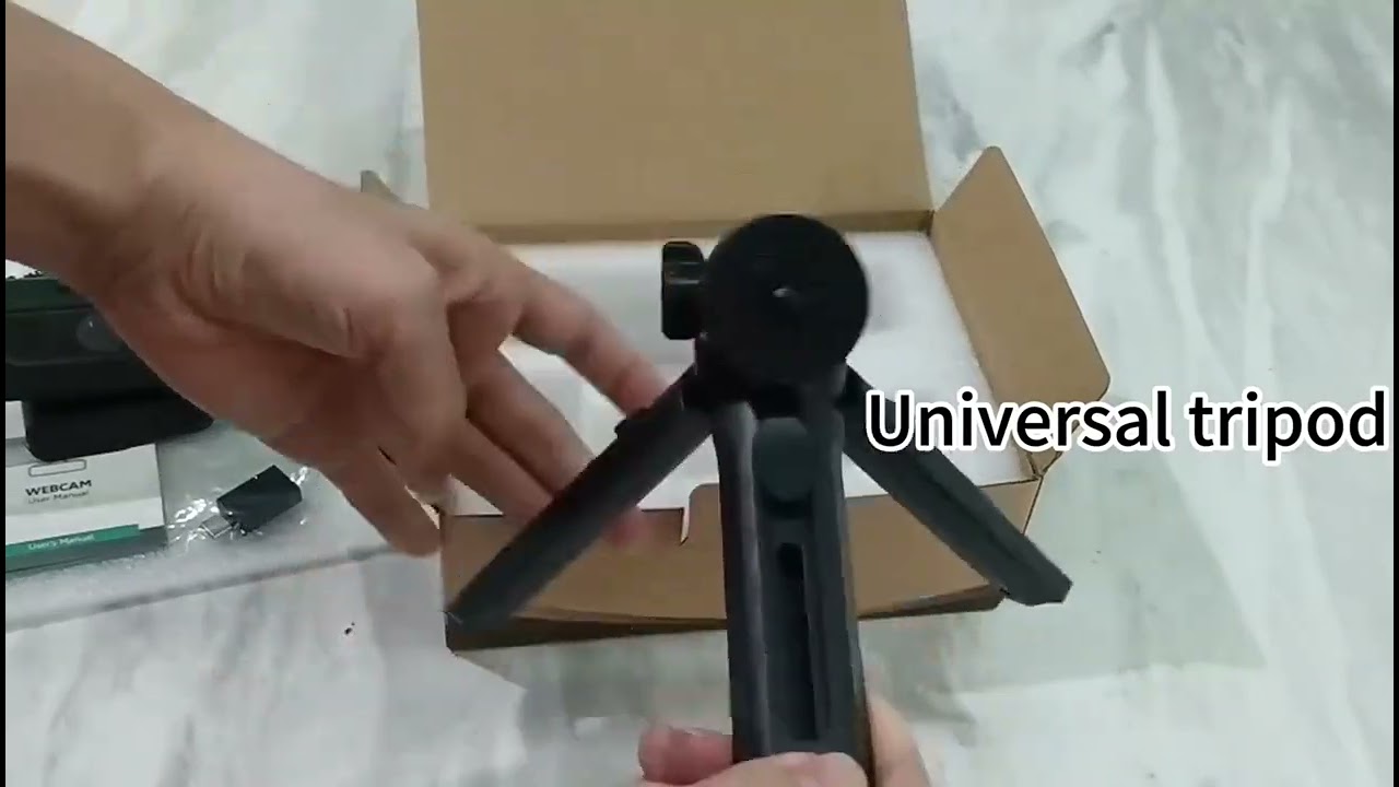 VIZOLINK W8GS Webcam 4K Full HD Webcam con Microfono para PC, Protecci&oacute;n de la Privacidad, tr&iacute;pode