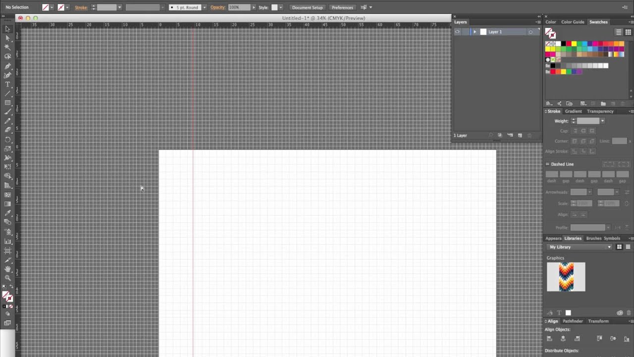 How To Set Up An Adobe Illustrator File For A Silk Scarf Design