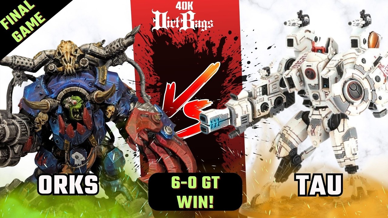 Final GT Game 6 Orks VS TAU! Waagh turn one! | Chapter Approved | Warhammer 40k Battle Report