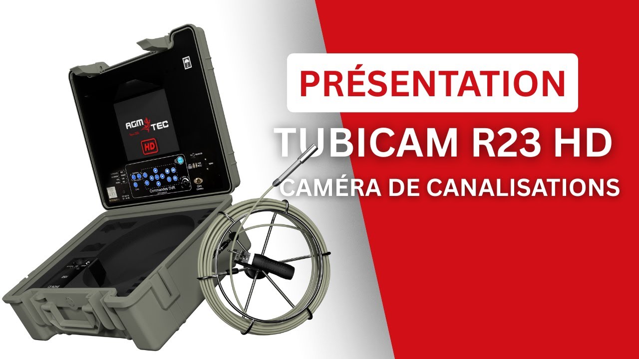 Tubicam R23 HD : caméra d'inspection de canalisations haute définition