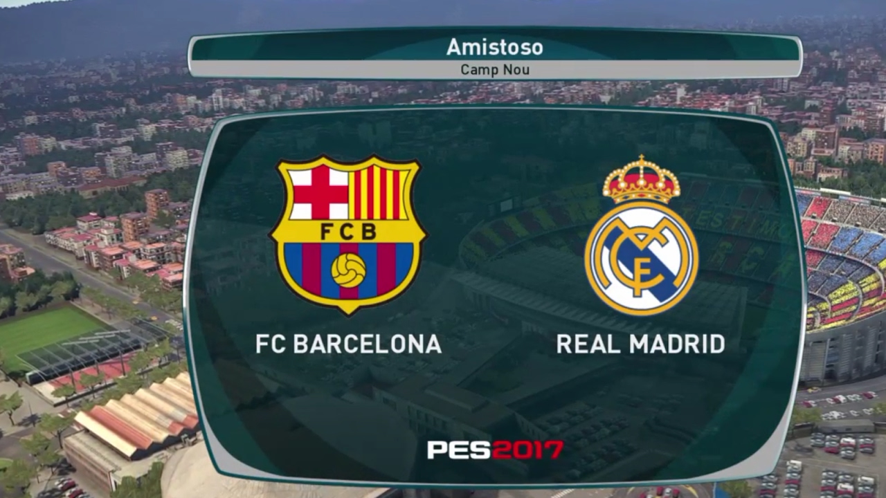 pes 2017 barcelona vs real madrid ps4
