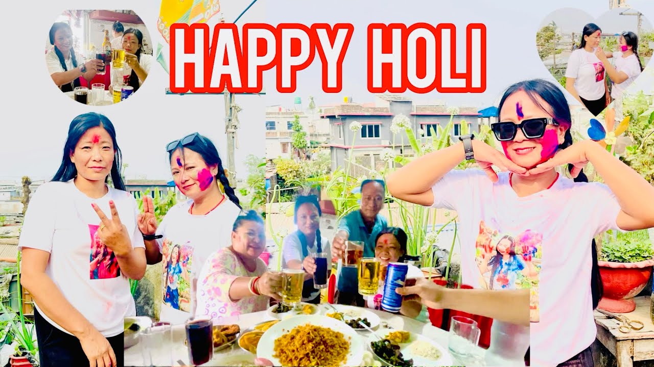 Happy Holi ramailo vayo @nirmalatamang9550 @GopalMenyangbolimbu 