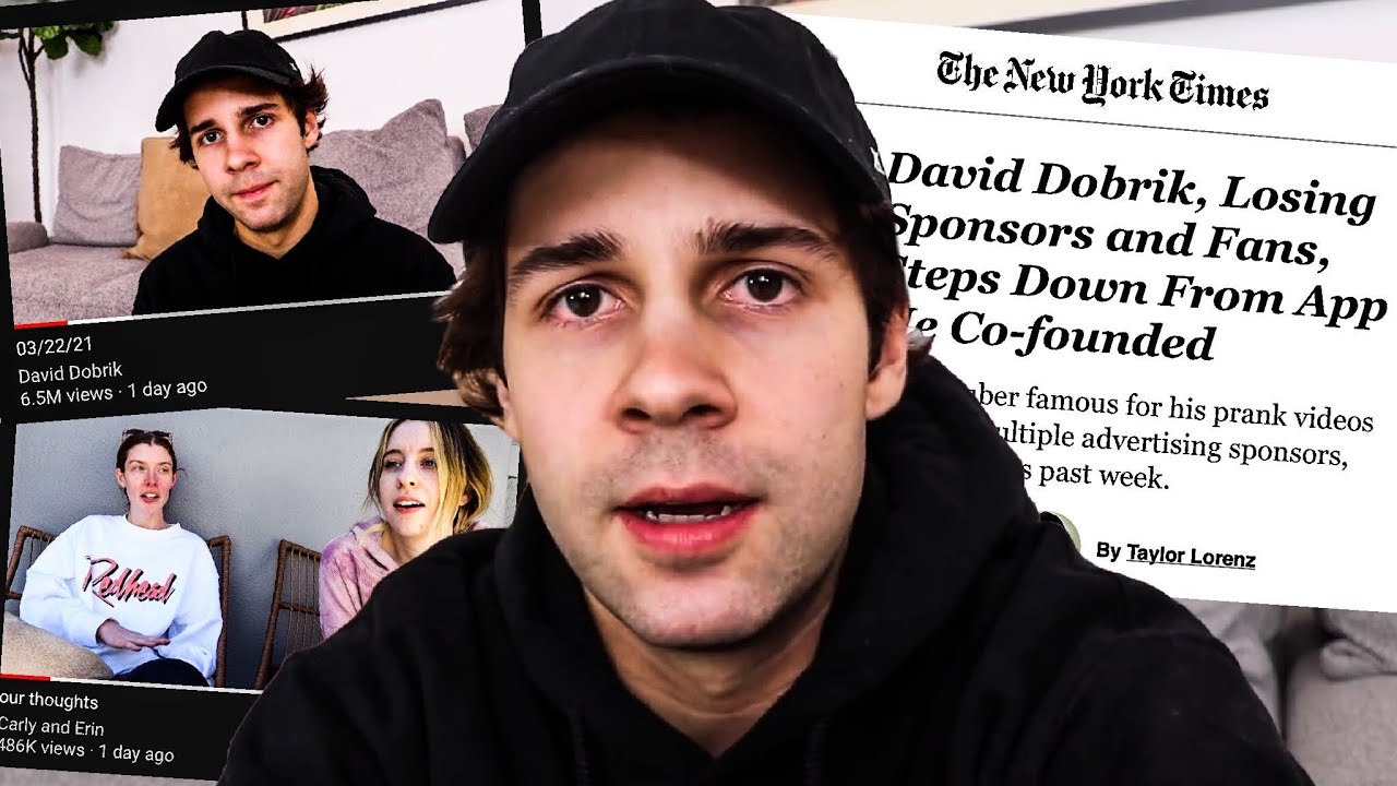 David Dobrik is TRYING to save his career...