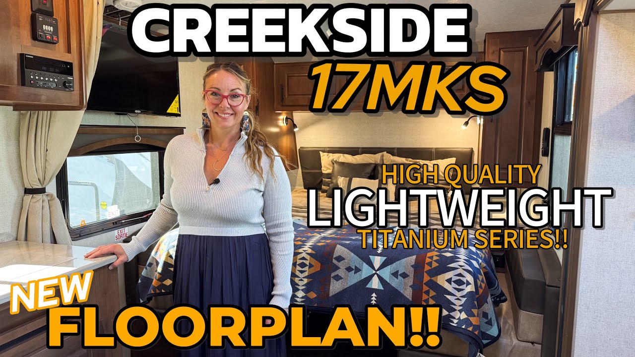 НОВИНКА! Высококачественный буксируемый дом на колесах Creekside 17MKS весом 1/2 тонны! 78 галлон...