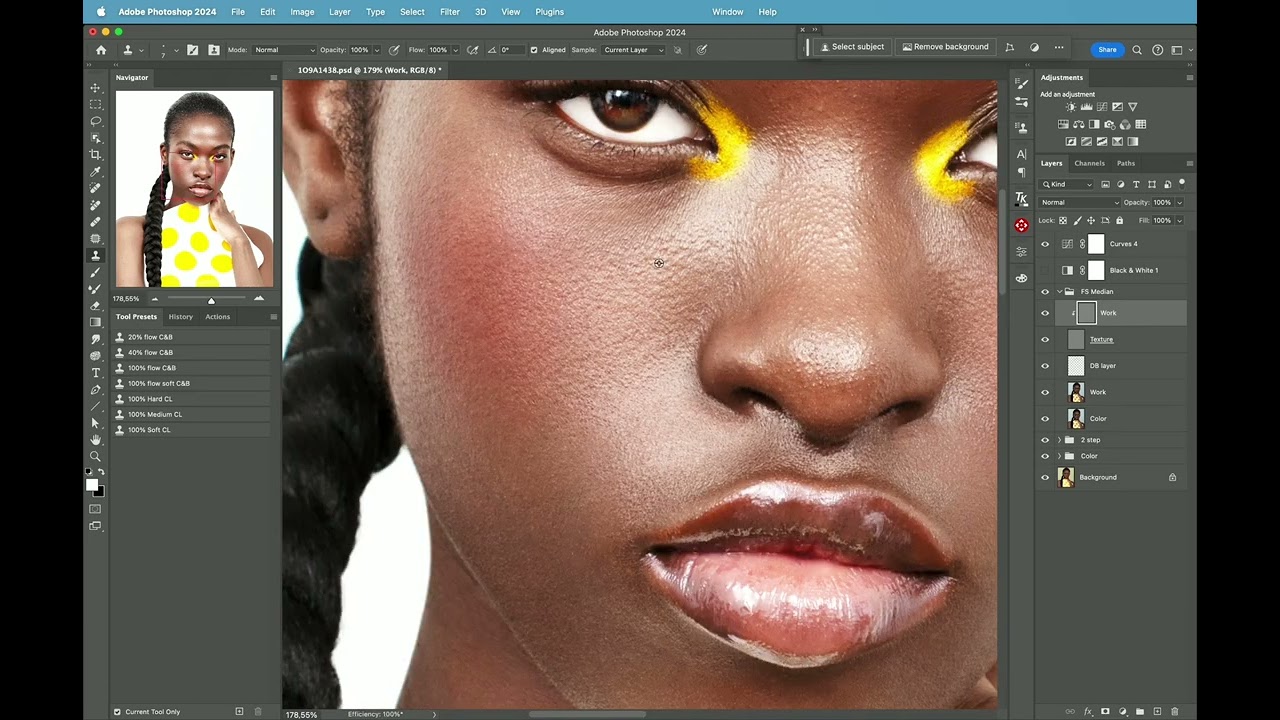 Beauty retouch