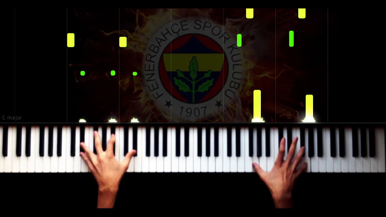 FENERBAHÇE 100. YIL MARŞI - HARD - PIANO TUTORIAL by VN