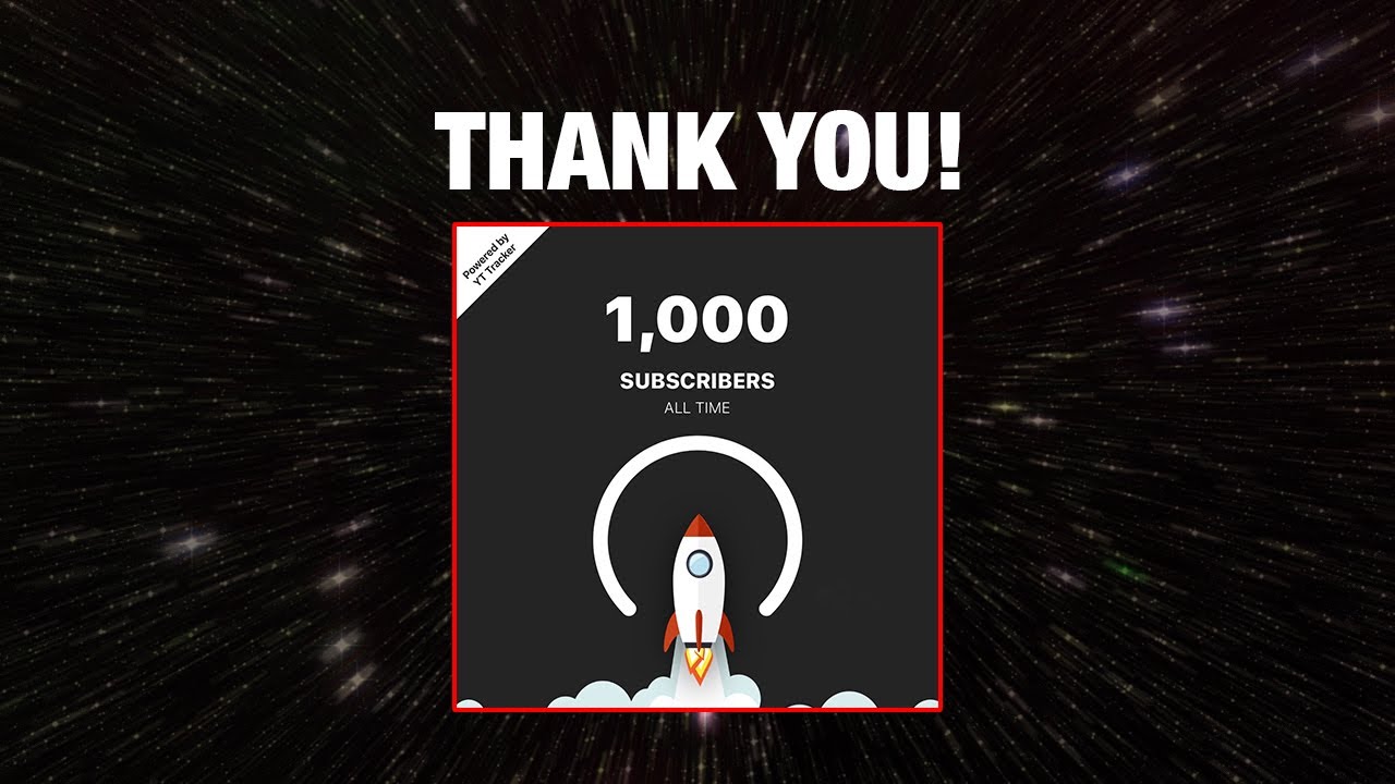 THANK YOU 1000 Subscribers SALAMAT
