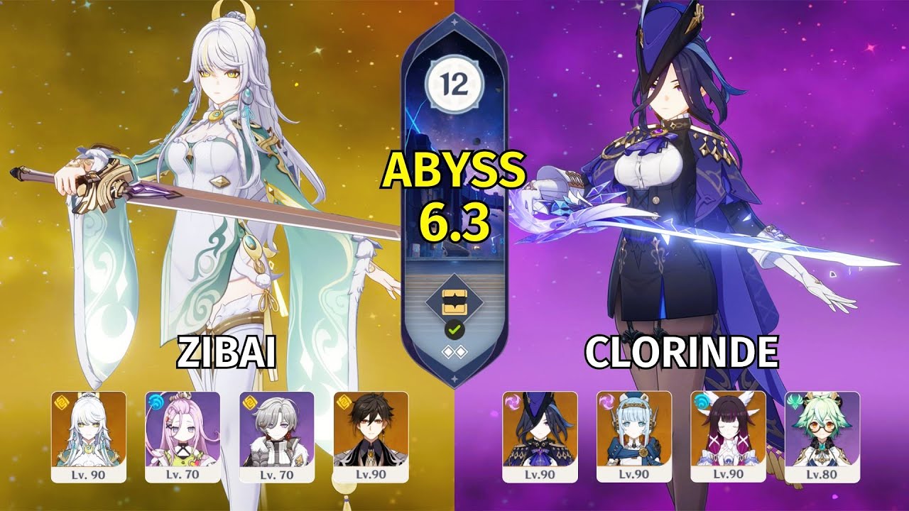 C0 Zibai & C0 Clorinde - Genshin Impact Abyss 6.3 - Floor 12