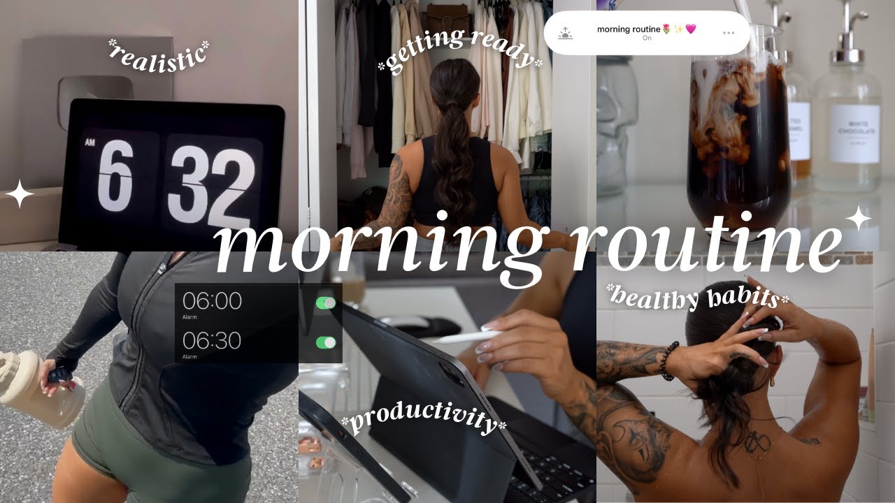 6AM *PRODUCTIVE* MORNING ROUTINE 2023 | healthy habits, how waking up early changed my life