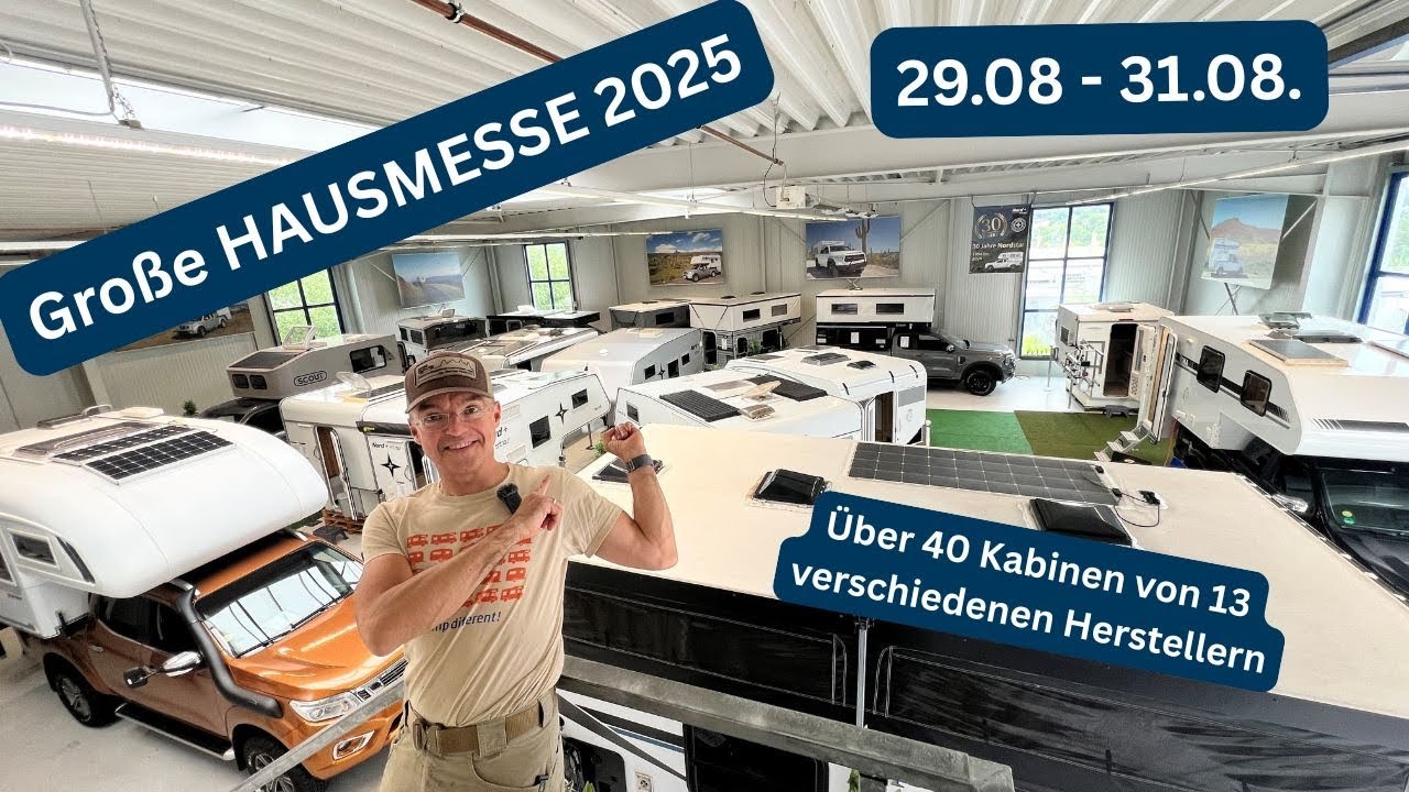 Wohnkabinen Hausmesse Sommer 2025 - Das Preview für alle Pickup Camper & Wohnkabinen Fans.