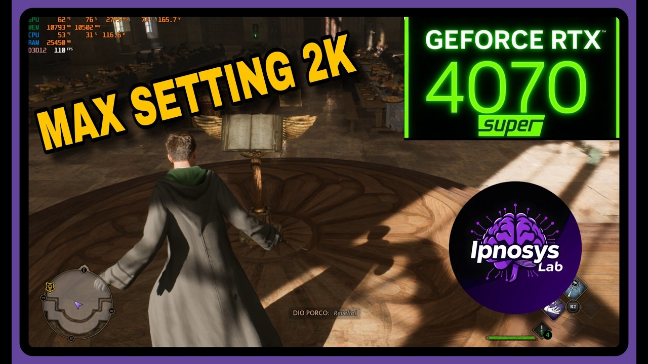 RTX 4070 SUPER | Hogwarts Legacy Delux Edition | MAX SETTING 2K | DLSS 4.5 QUALITY