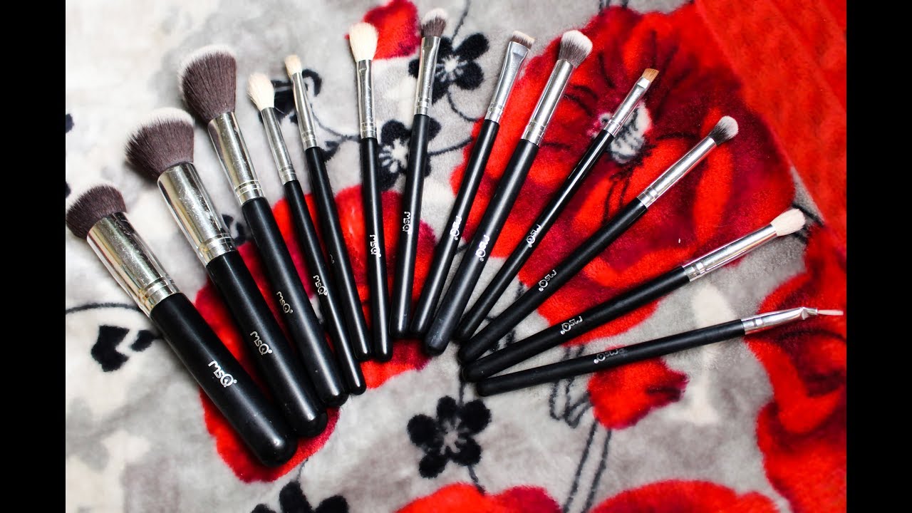 MSQ brush set (15 brushes) /cheap affordable makeup brushes