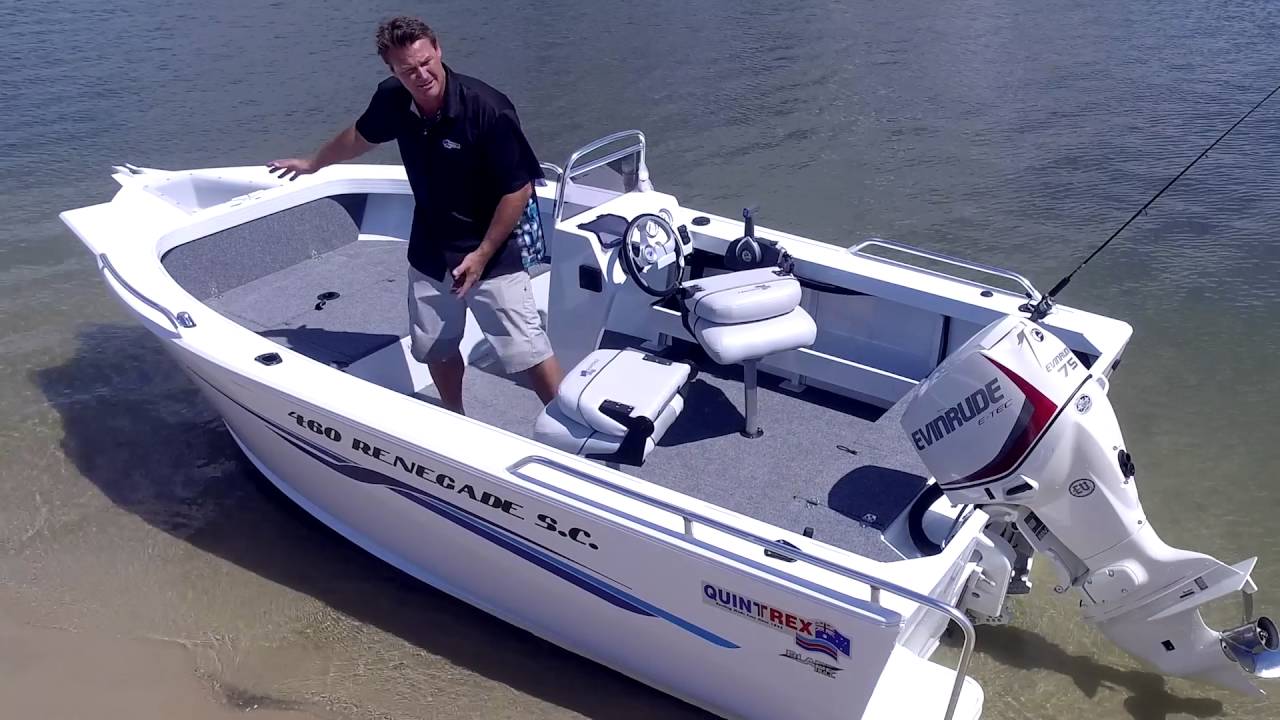 Quintrex 460 Renegade  - Boat Reviews on the Broadwater