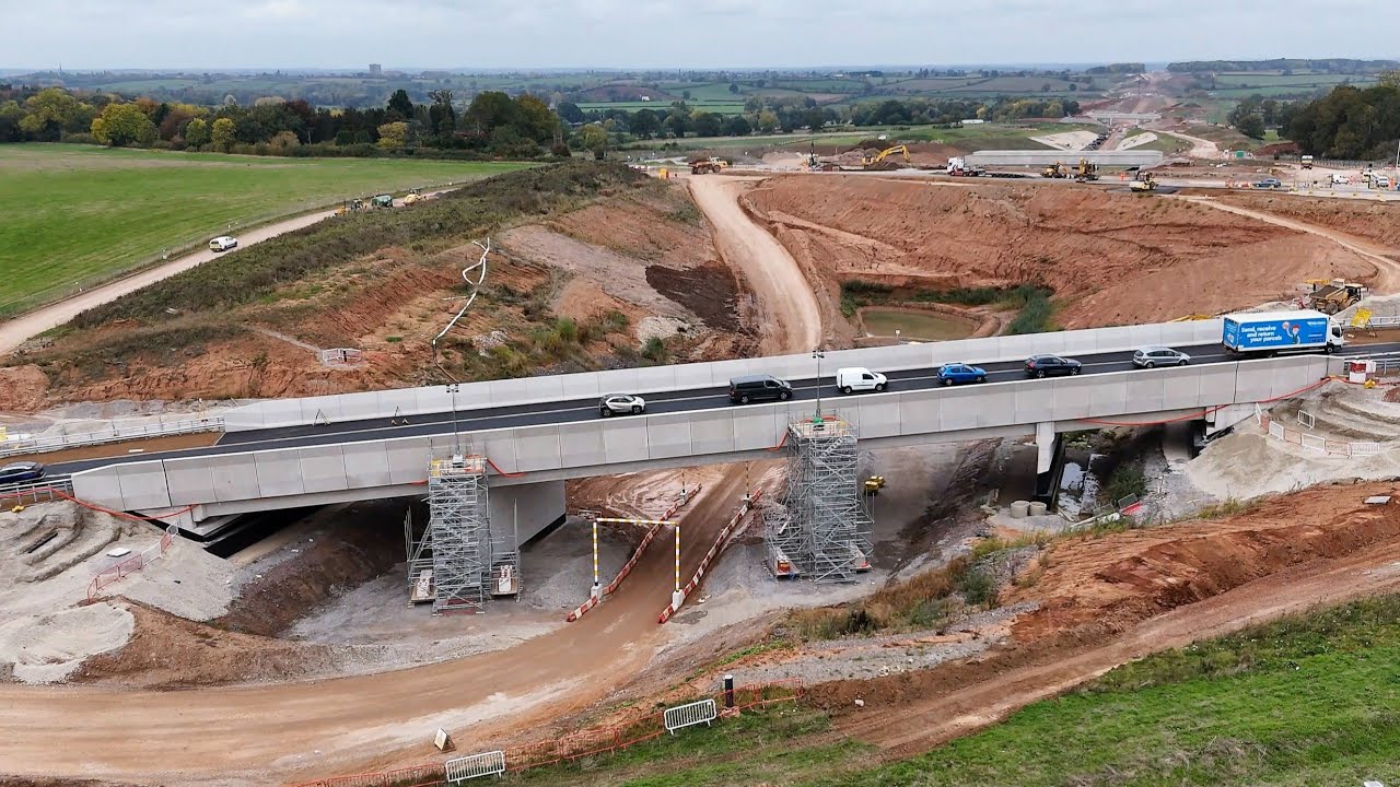 HS2 at Fosse Way Leamington Spa October 2025