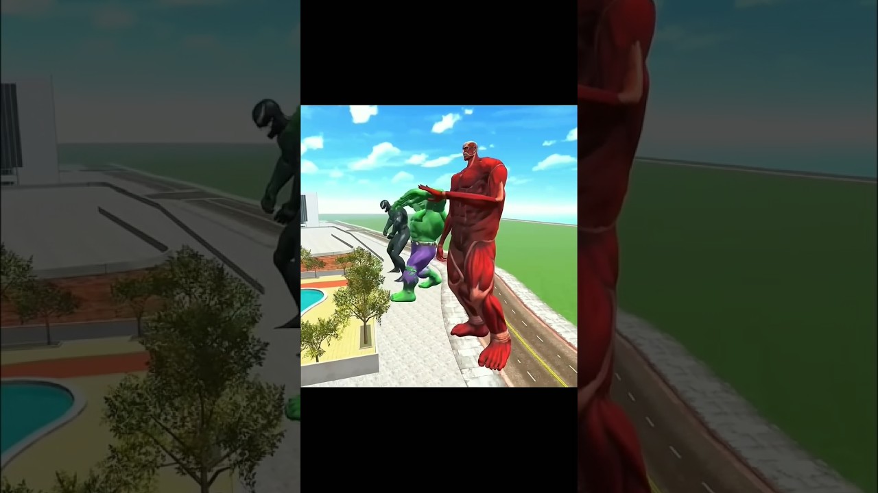 Big monsters attack on Franklin house 😱😱 #shorts​ #gta5​ #indianbikedriving3d​