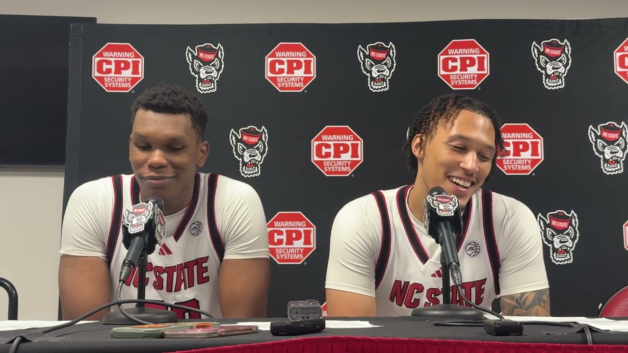 NC State players Ven-Allen Lubin, Darrion Williams discuss OT loss to Kansas