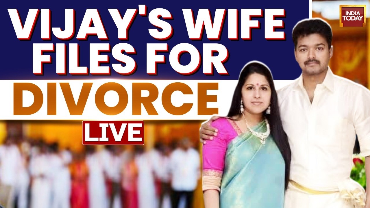LIVE: Vijay's Wife Files For Divorce, Alleges TVK Chief Had Affair With Actor | India Today