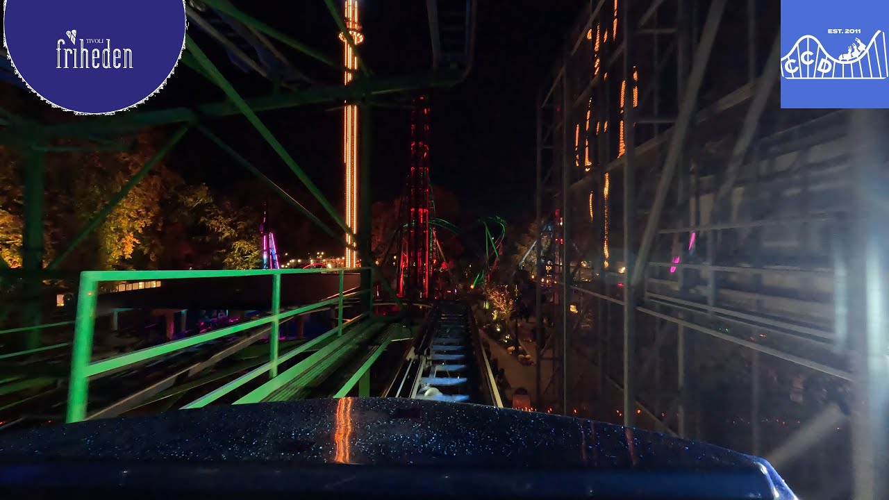 Tyfonen 4K mounted onride pov! Tivoli Friheden Halloween 2024