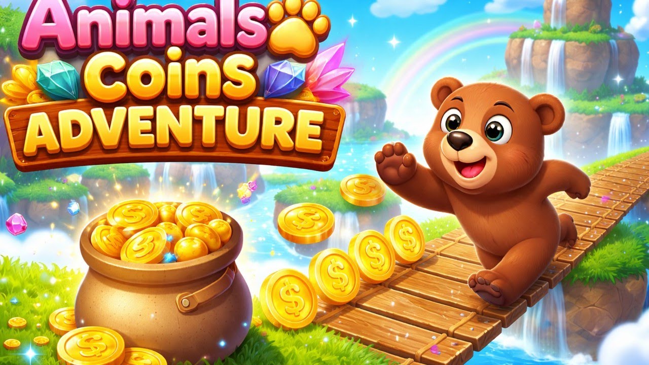Animals & Coins Adventure Game 🐻💰  Addictive Mobile Gameplay, Coin Run & Satisfying Levels