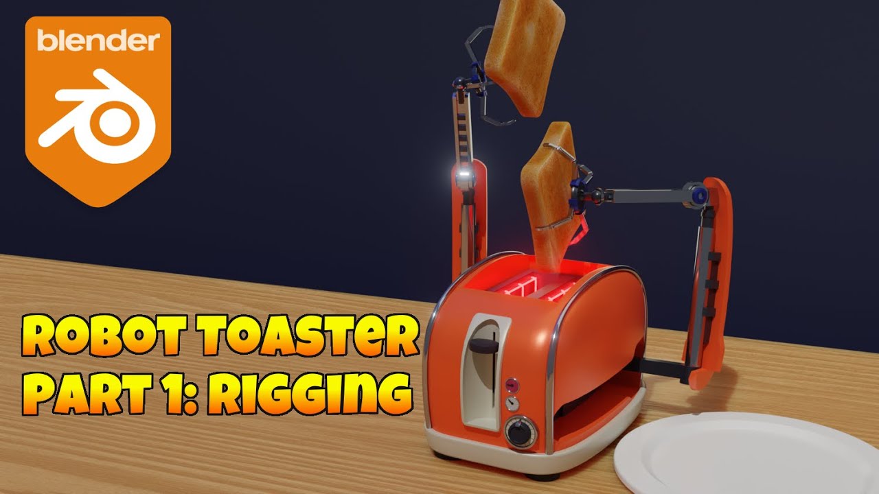 How to rig a toaster robot in Blender (a perfect catch every time!)