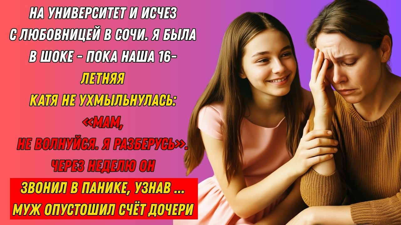 Муж Украл 5 Миллионов Дочери На Учёбу Для Любовницы — Но Наша 16-Летняя Катя Взломала Его Почту И...