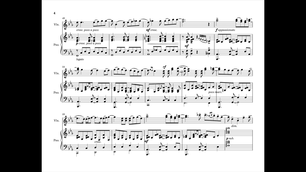 Through the Night (밤편지) - IU, arr. Ray Chen & Julio Elizalde for Violin & Piano (FULL TRANSCRIPTION)