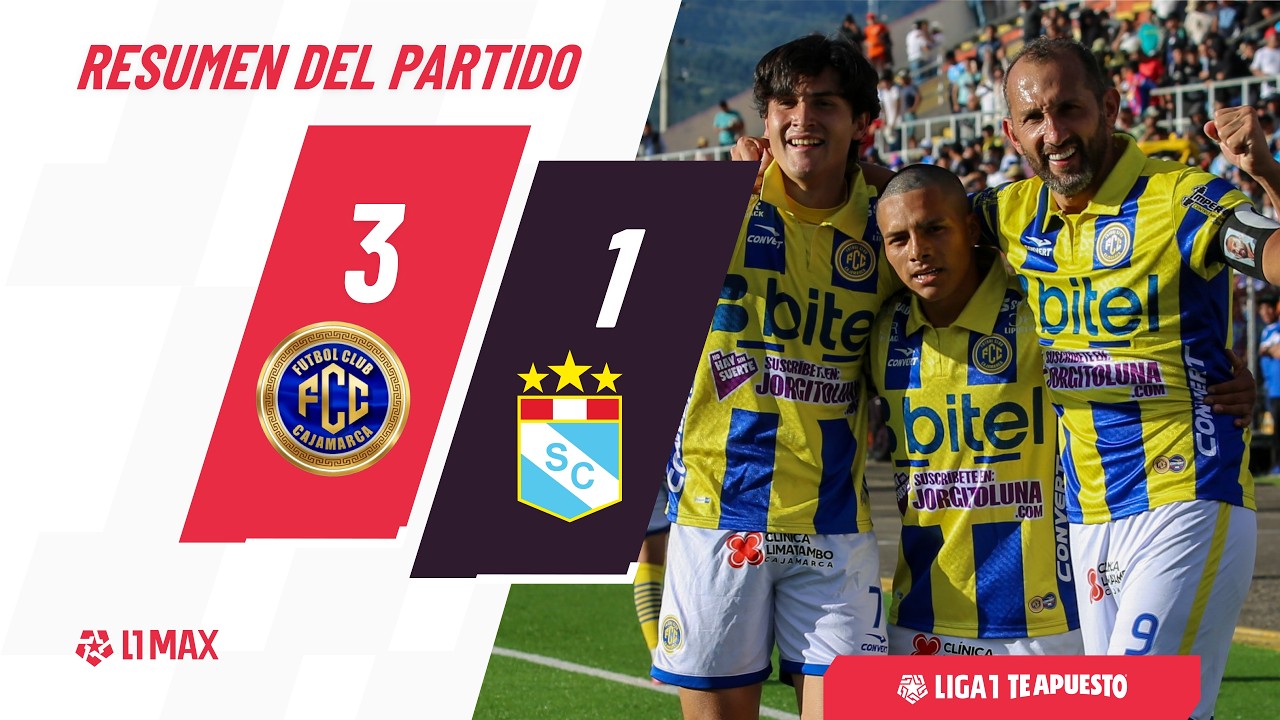 Cajamarca 3-1 Sporting Cristal: resumen EXTENDIDO del partido | Fecha 15 | #Liga1TeApuesto2026