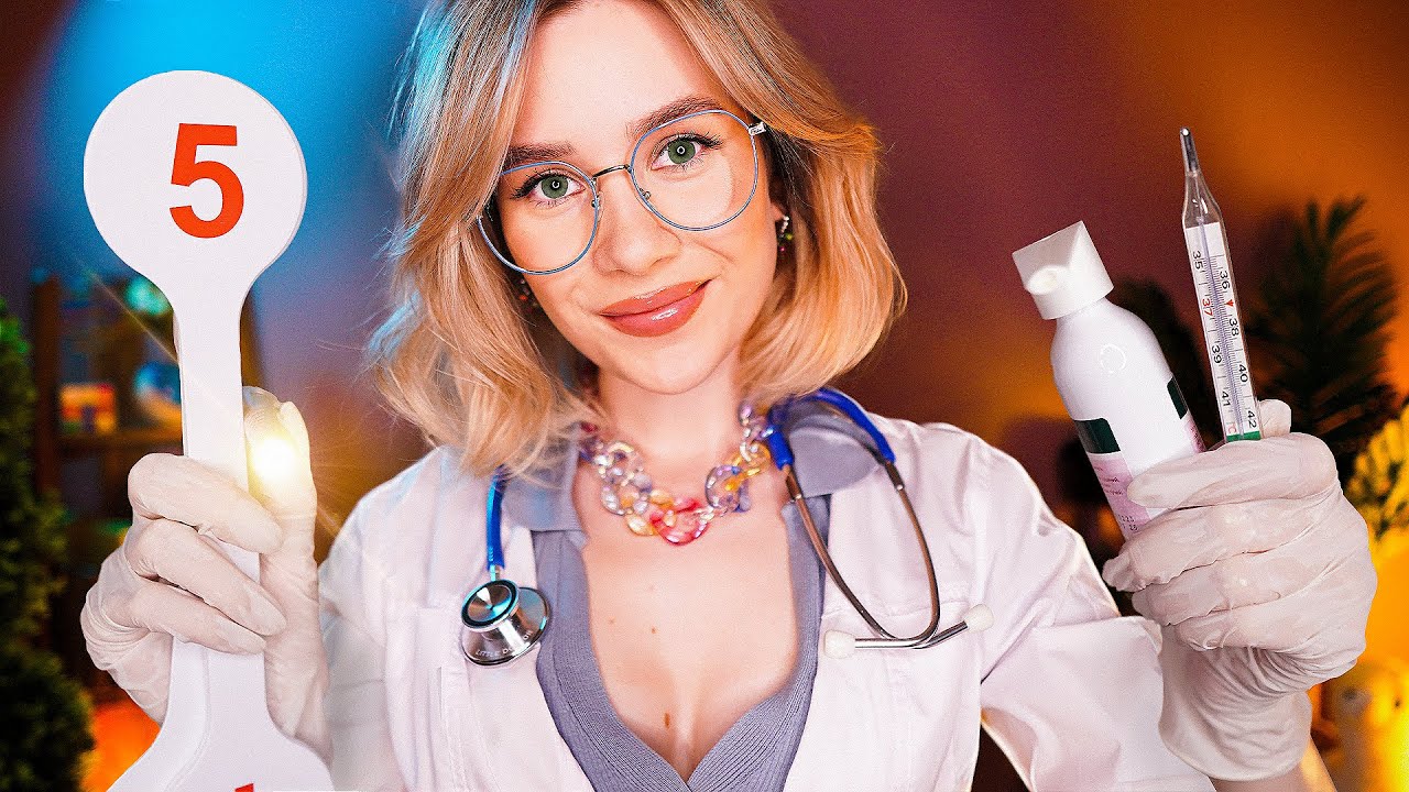 ❗️ АСМР ЗАБОТЛИВАЯ ШКОЛЬНАЯ МЕДСЕСТРА 👩‍⚕️ Медосмотр и Проверка Здоровья asmr school nurse exam