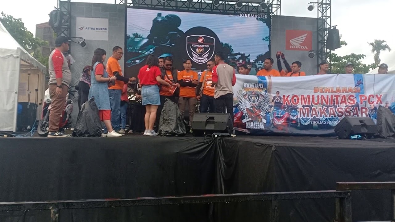 Penerimaan Piagam Deglarasi Komunitas PCX Makassar (KPM)