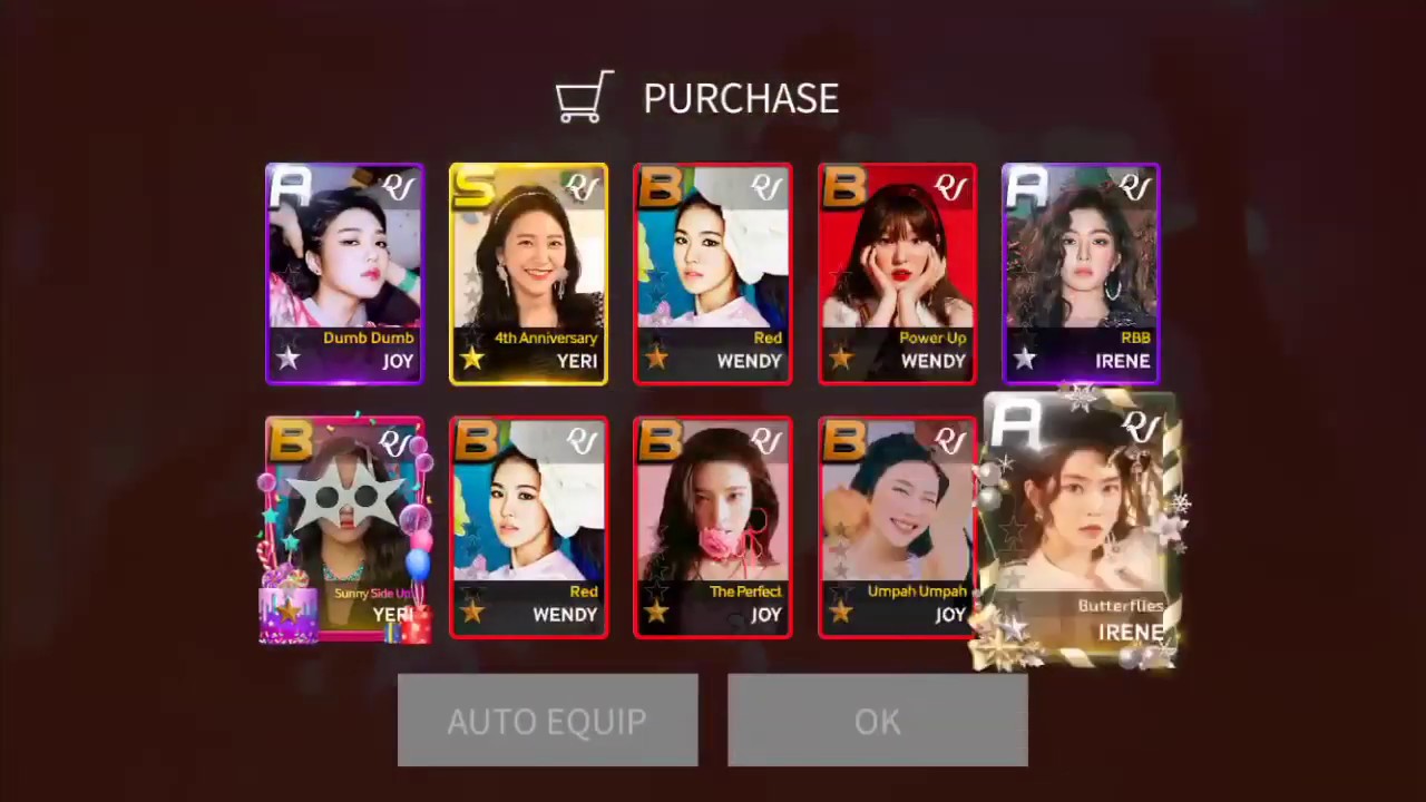 [SuperStar SMTown] Buying Red Velvet Premium Pack 30 (18 times) | 7,020 DIAMONDS