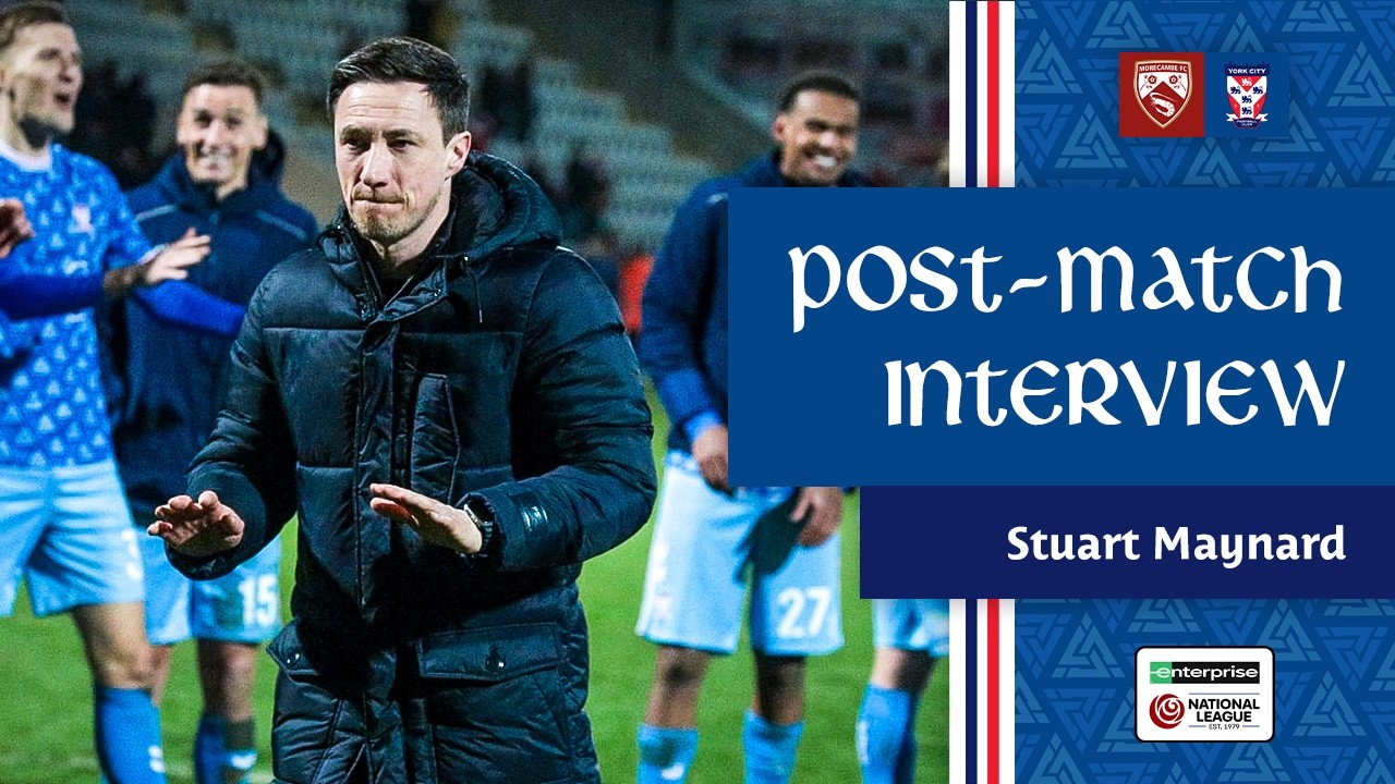 💬 Post-Match Interview | Stuart Maynard | Morecambe (A)
