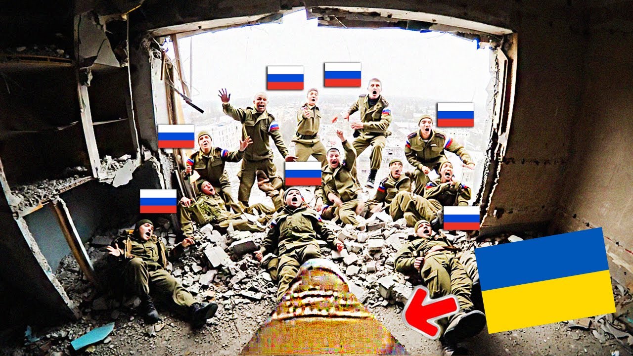 Ukrainian FPV Drone Destroys Group of Russian Troops in Building!