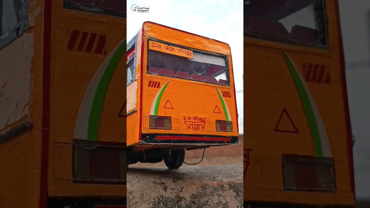 Make Bus With cardboard #youtubeshorts #shorts #shortsfeed #youtubeshortsshortvideo