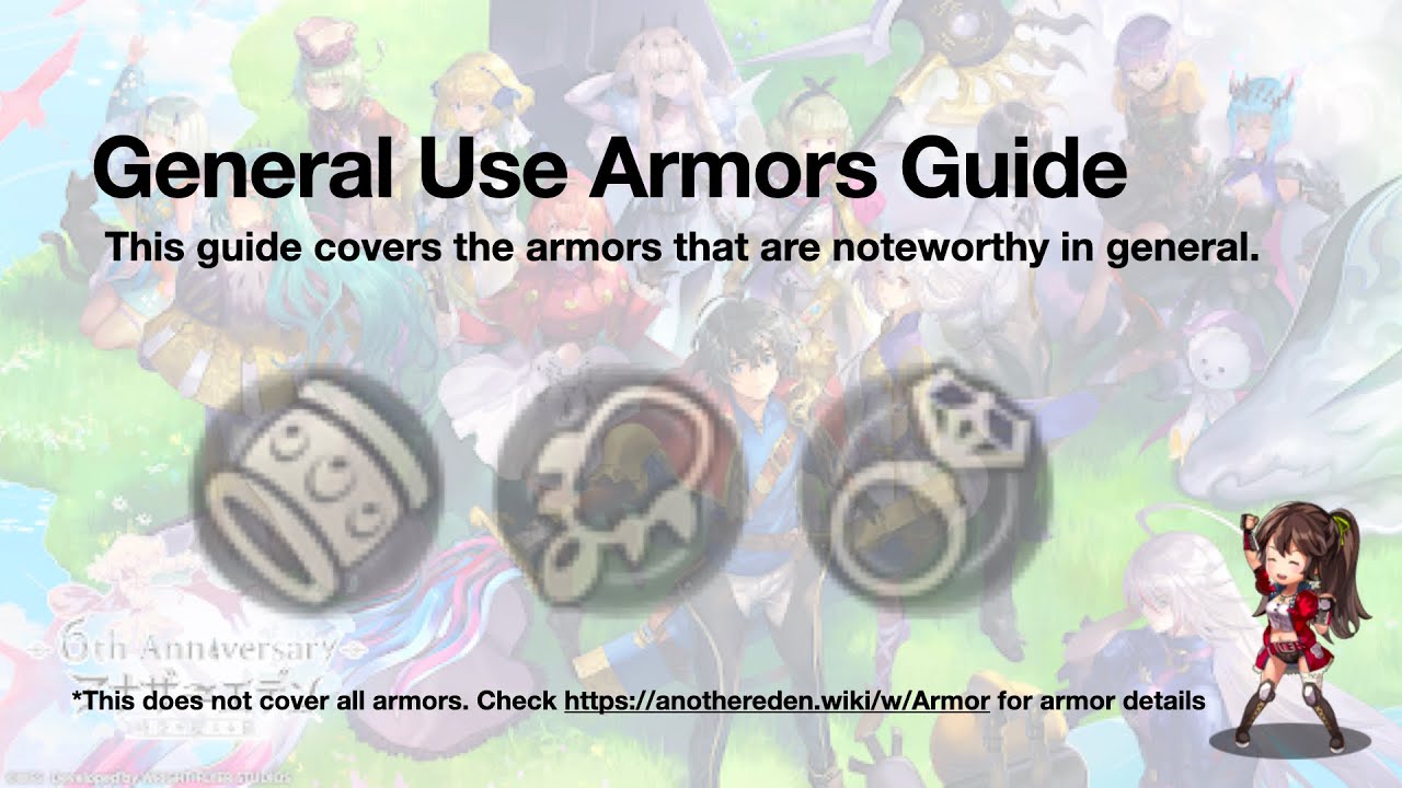 Another Eden - General Use Armors Guide