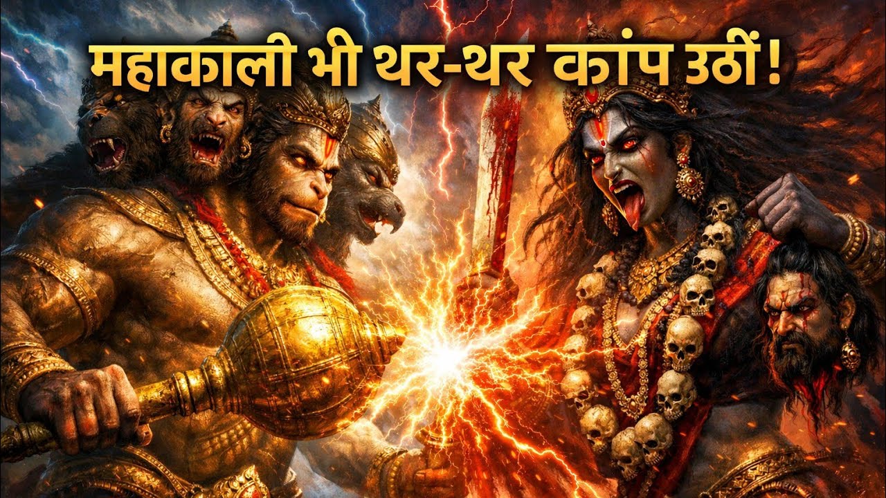 Hanuman ji aur Mahakali ki maha yudh || #mahakali #hanuman 