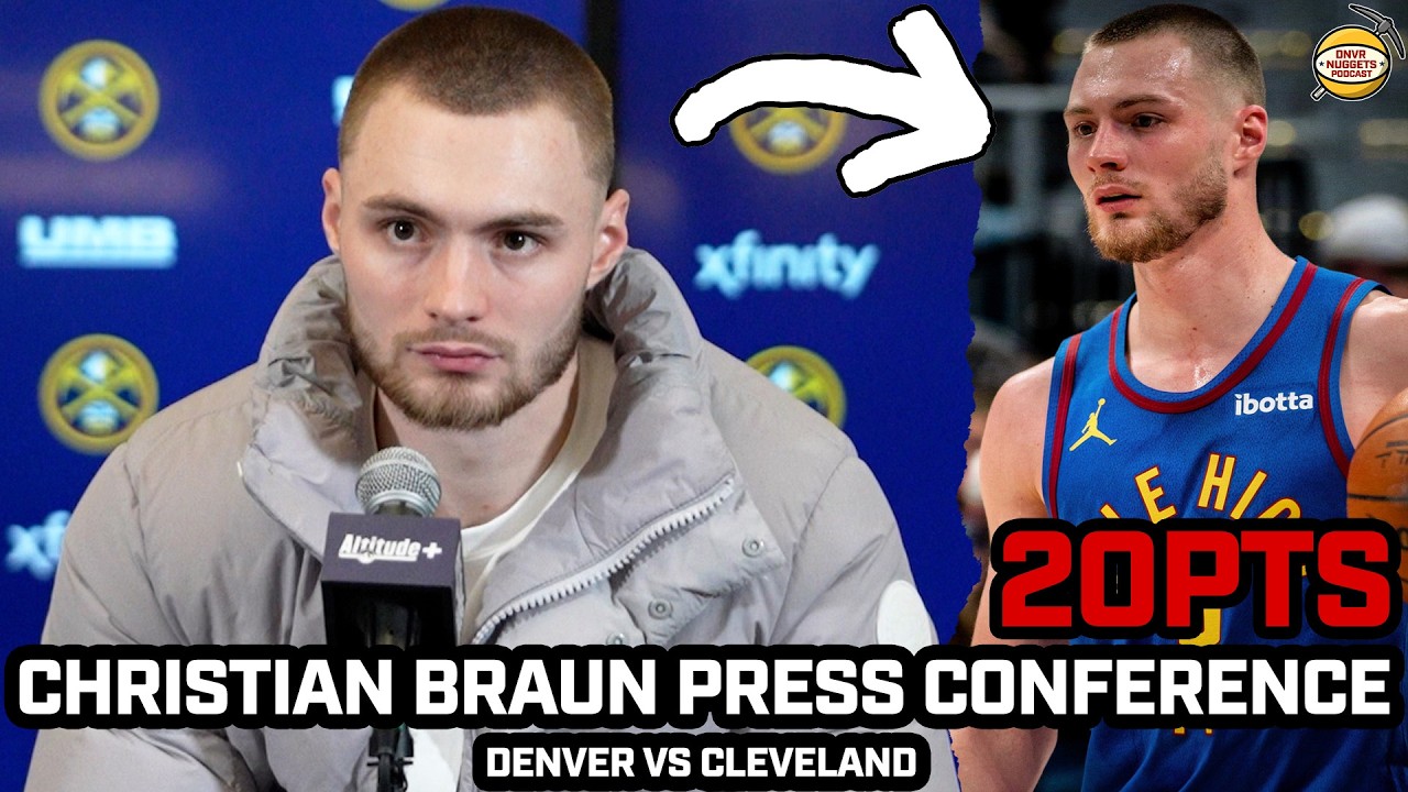 Christian Braun HONEST About Return to Lineup & Jokes About Kansas Win After Nuggets LOSS vs Cavs