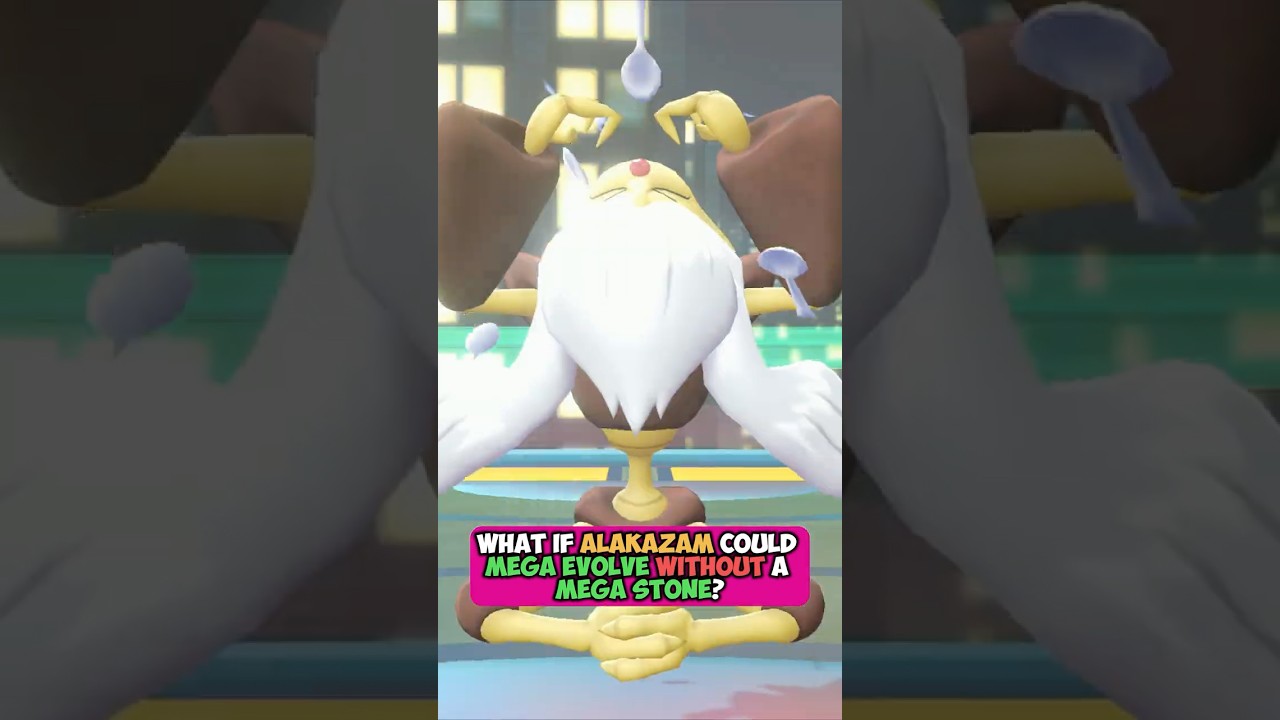 Что если бы Алаказам мог мегаэволюционировать без камня? #pokemon #pokemonshorts #legendsza #mega...