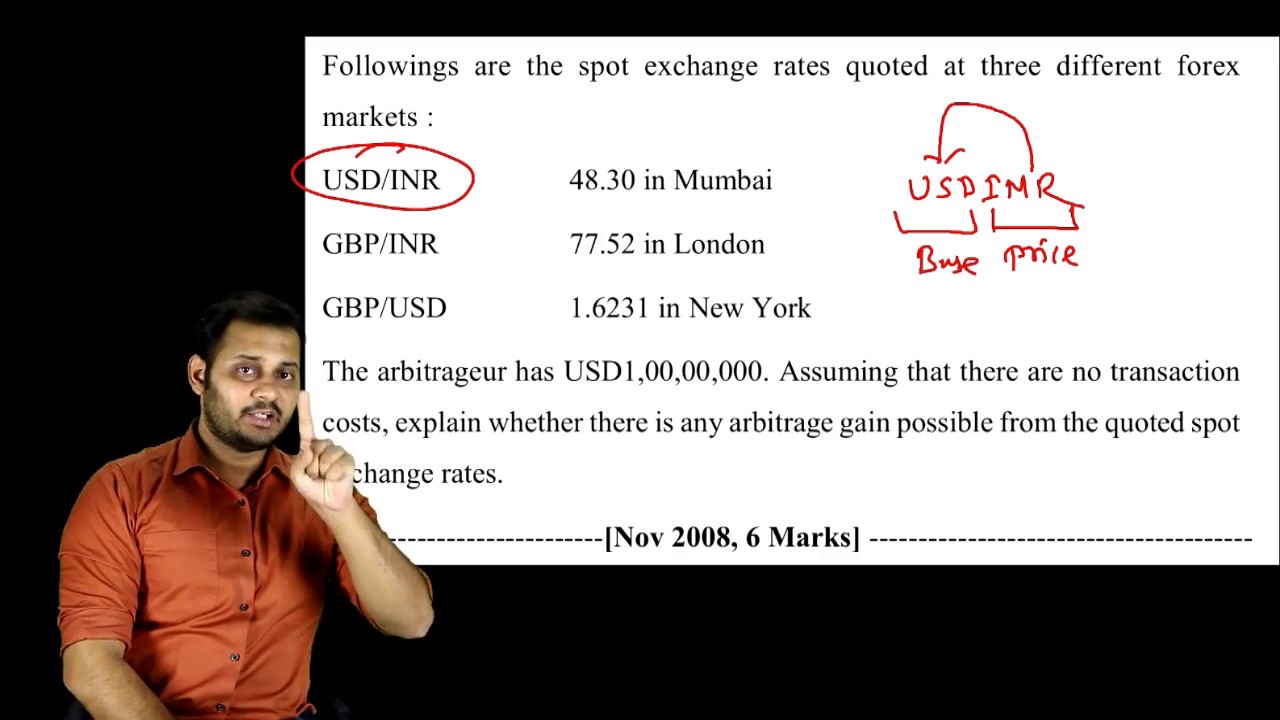 SFM Currency Arbitrage Question