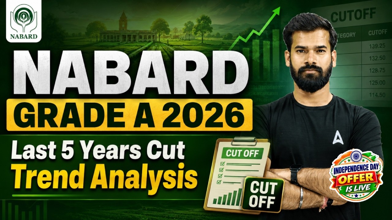 NABARD Grade A 2026 | NABARD Grade A Last 5 Years Cut Off Analysis | By Rahul Meena
