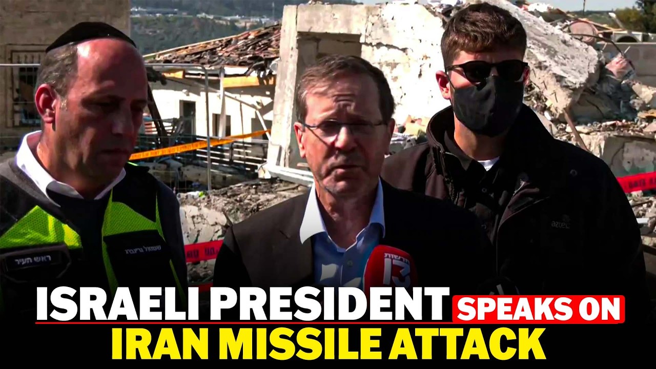 LIVE: Israeli President visits aftermath of Iranian missile impact site |US, Israel strikes Iran