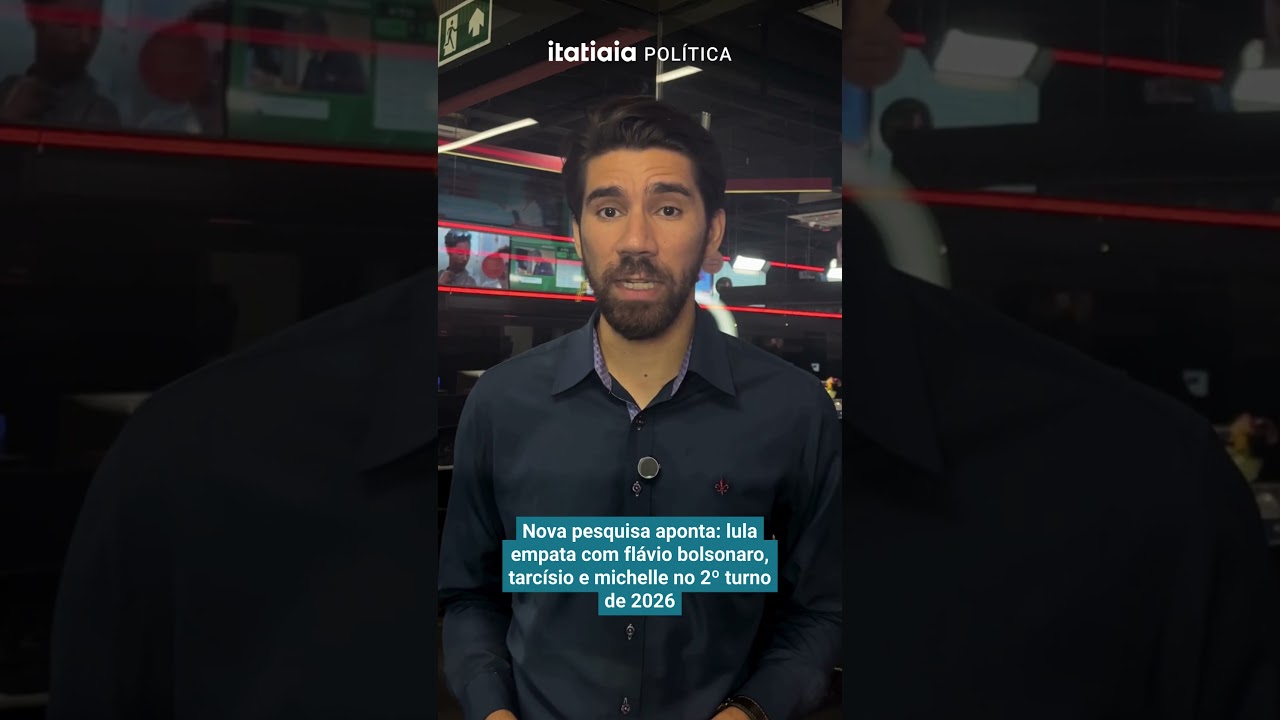 NOVA PESQUISA APONTA: LULA EMPATA COM FLÁVIO BOLSONARO, TARCÍSIO E MICHELLE NO 2º TURNO DE 2026
